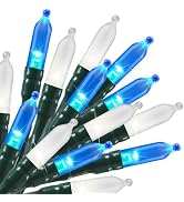 Battery Operated Christmas String Lights, 8ft 20 LED Mini Lights with Timer, Christmas Tree Light...