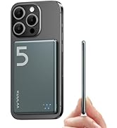 Kuulaa Magsafe Battery Pack 5000mAh Slim Magsafe Portable Charger 0.28in Magnetic Wireless Apple ...