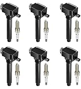 BDFHYK Ignition Coil Pack UF648 and Iridium Spark Plug 97390 Compatible with Jeep Grand Cherokee ...