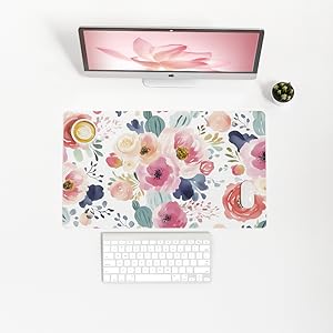 Watercolor Floral Desk Mat
