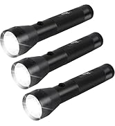 Hilngav Heavy Duty 2-Cell D Battery LED Big Flashlights, High Lumens, Single Mode, Aluminum, Rugg...