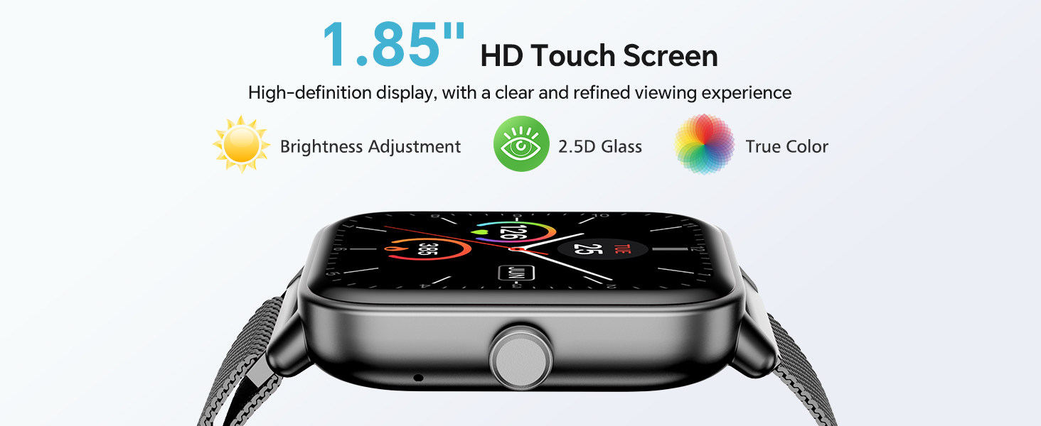 1.85 inch smart watch for women and men