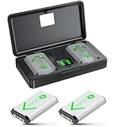 NP-BX1 Replacement Battery 2-Pack &amp; 2-Channel USB Charger for Sony NP-BX1/M8, ZV-1, ZV-1 II, Cybe...