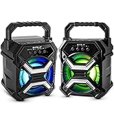 Portable Wireless Bluetooth Speaker for iPhone, Android, iPod and More - Rechargeable Bluetooth S...