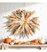 Fall Decor Fluffy Boho Wall Decor - DIY Pampas Grass Kits,Need to Assemble | Decorative pampas cl...