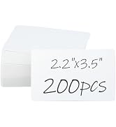 joycraft 200Pcs Blank Business Cards, 3.5" x 2.1" White Premium Blank Cards, Message Cards, Small...