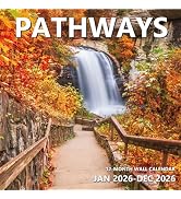2026 Wall Calendar 12 Month, Pathways Nature Scenic Large Wall Calendar 2026 from January to Dece...