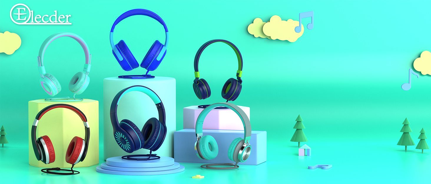i37 kids headphones for girls boys children as gift