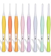 Katech 8 Pcs Inline Crochet Hooks Set, Ergonomic Non Slip Crochet Hook for Crocheting Beginners, ...