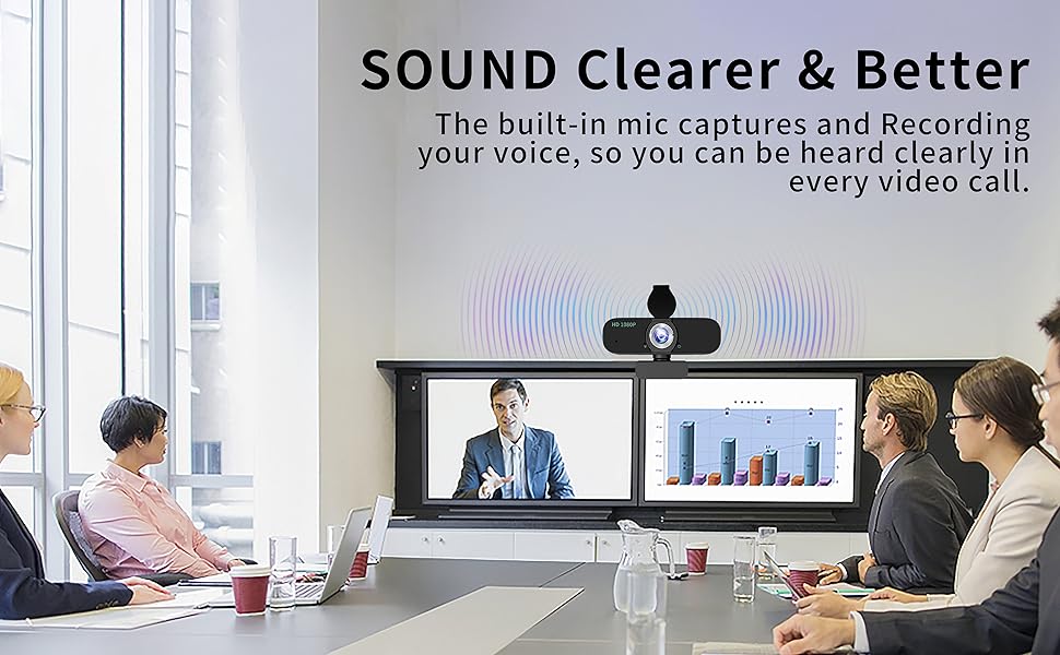 1080P webcam with microphone