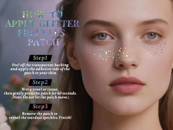 Glitter Freckles Makeup