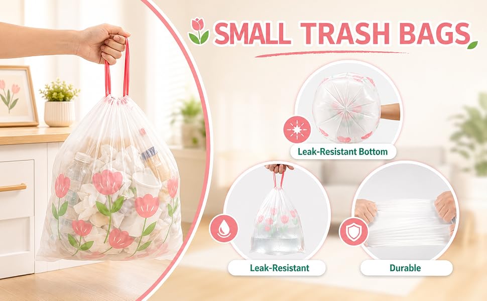 4GL trash bags drawstring