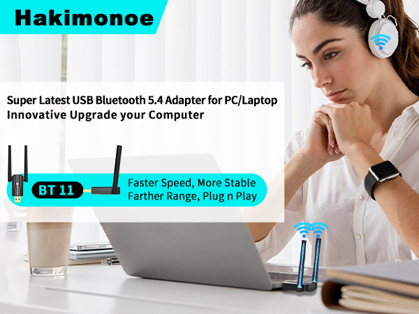 BT11- Long Range Bluetooth 5.4 USB Adapter