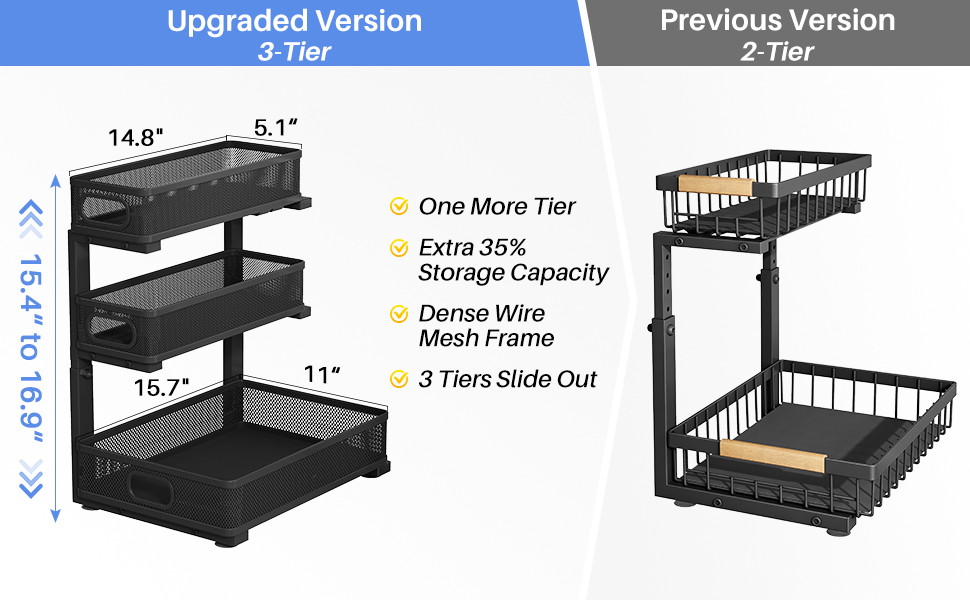3-Tier Under Sink Organizer