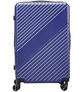 FurniEdge 28 Inch Checked Luggage with Spinner Wheels, Hardshell Suitcase, TSA, Airline Approved,...