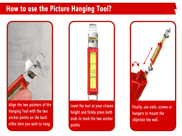 Picture Hanging Tool with Level