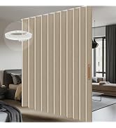 Room Divider Curtain Sets with Flexible Ceiling Track, Privacy Soundproof Curtain for Bedroom Off...