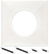 Zookpr S97010319 Bathroom Exhaust Fan Cover for Broan Grille with Springs - 161, 162, 9412D-R01, ...