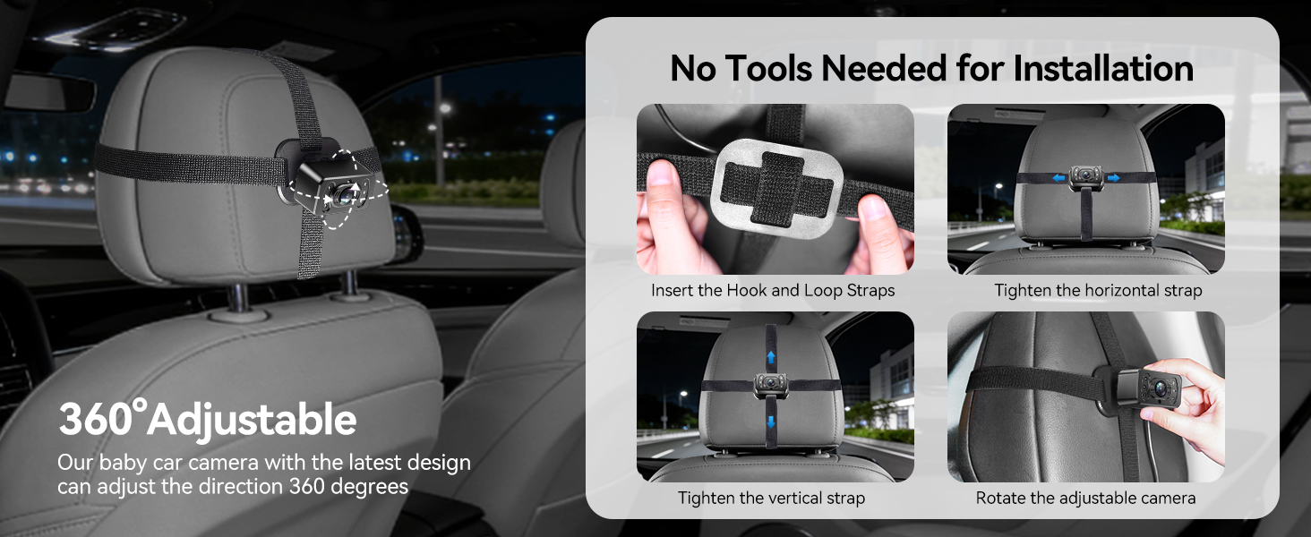 No Tools Needed for Installation A