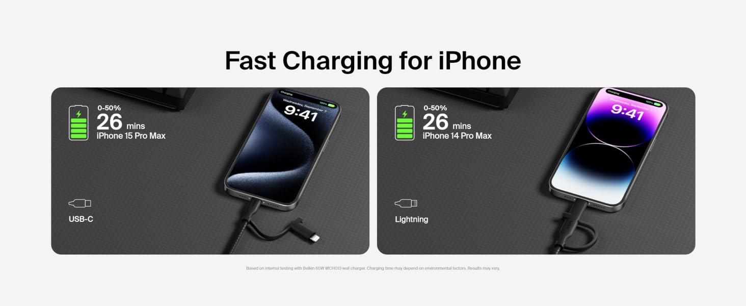 USB-C Cable Lightning Connector