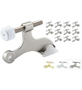 Hinge Pin Door Stop, Adjustable Door Stopper Hinge, 12 Pack | Heavy Duty Zinc Alloy Design, 2.5"x...