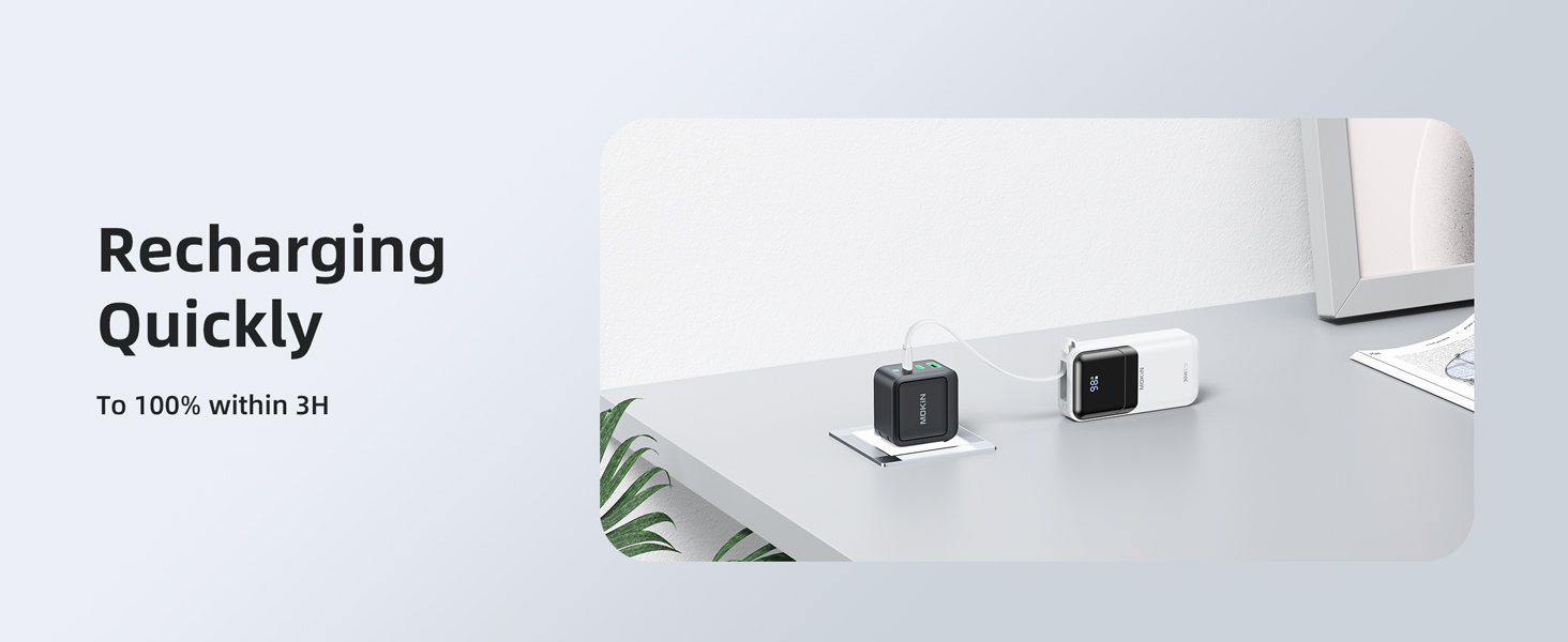 30w power bank fast charger