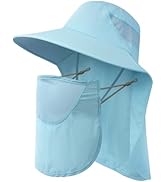 icolor Women Sun Hat UPF 50+ Wide Brim Sunscreen Visor UV Sun Protection Cap w/12 inch Neck Flap ...