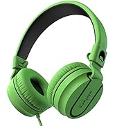 Rockpapa 950 Foldable Kids Headphones with Microphone, Lightweight Boys Girls On-Ear Headphones W...