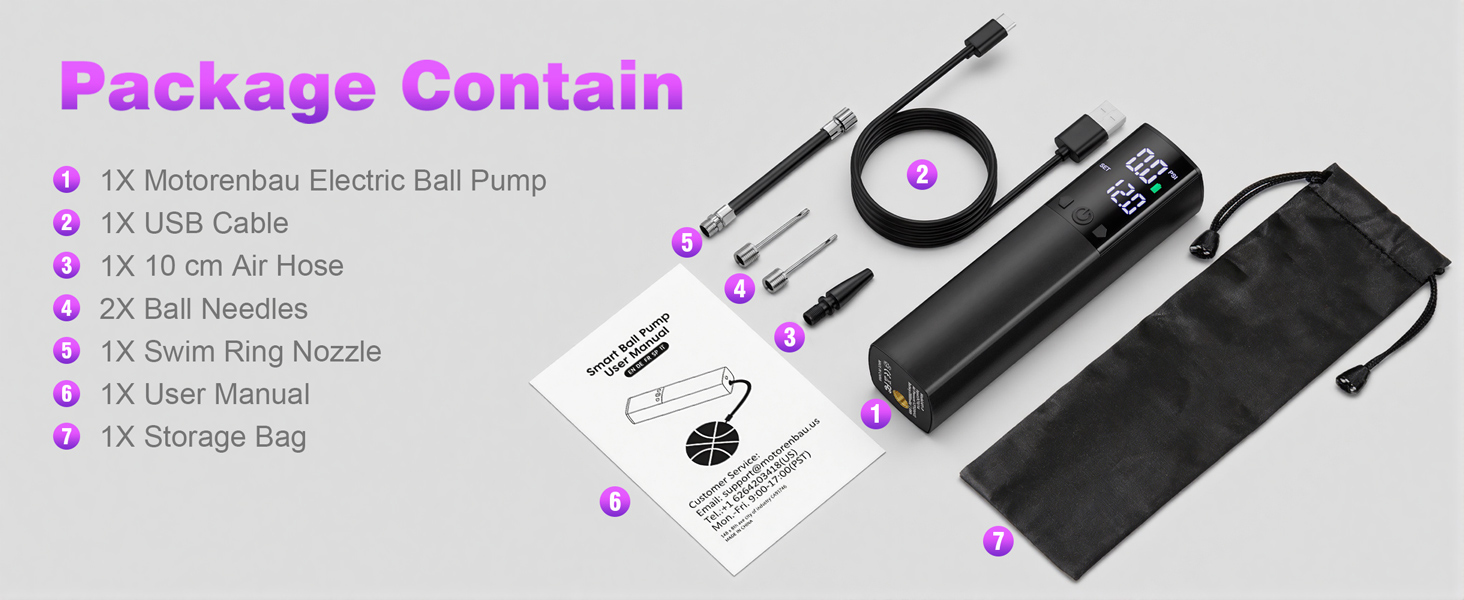 electric pump for balls