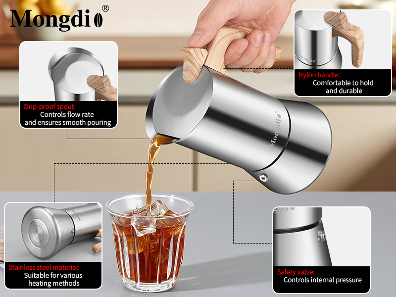 Stainless Steel Moka Pot