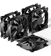 upHere 120mm Long Life Computer Case Fan Cooling Case Fan for Computer Cases Cooling,5-Pack,12BK3-5