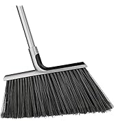 Outdoor/Indoor Broom for Floor Cleaning with 58 inch Long Handle, Angle Brooms Heavy Duty for Hom...