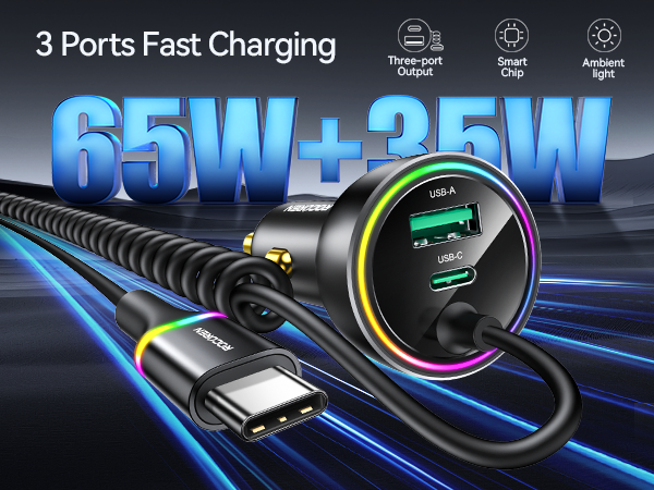 usb c car charger