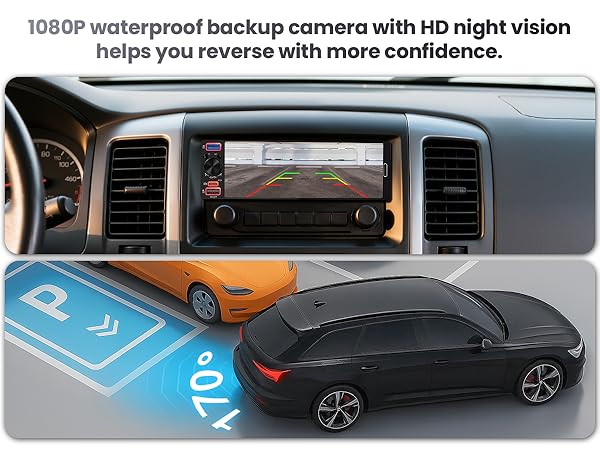 Single din touchscreen radio