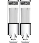 EHORIA 2-in-1 Quadrate Dispensers for The Shower,Shower soap Dispenser,Conditioner Dispenser, Sha...