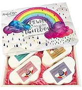 Rainbow Bath Bombs for Kids- Natural and Organic Bubble Bath Bombs w/Moisturizing Shea Butter and...