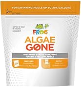 FROG Algae Gone - Dry Formula Algaecide Removes Green and Yellow Algae for Pools up to 20,000 Gal...