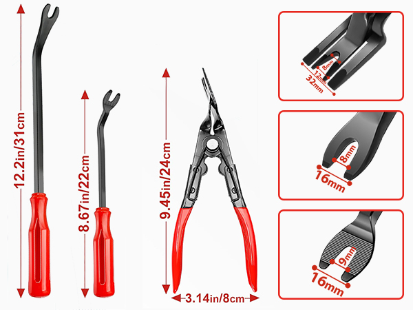 3 pcs clip pliers Specification