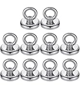 FINDMAG 40 LBS(18KG) Magnetic Hooks Super Strong Neodymium Magnetic Hooks with Countersunk Hole E...