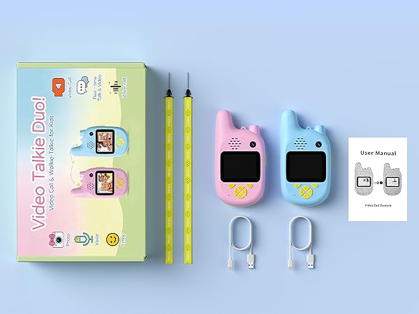 video walkie talkies for kids with dual cameras