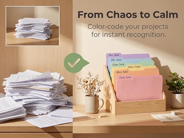 Colored File Folders