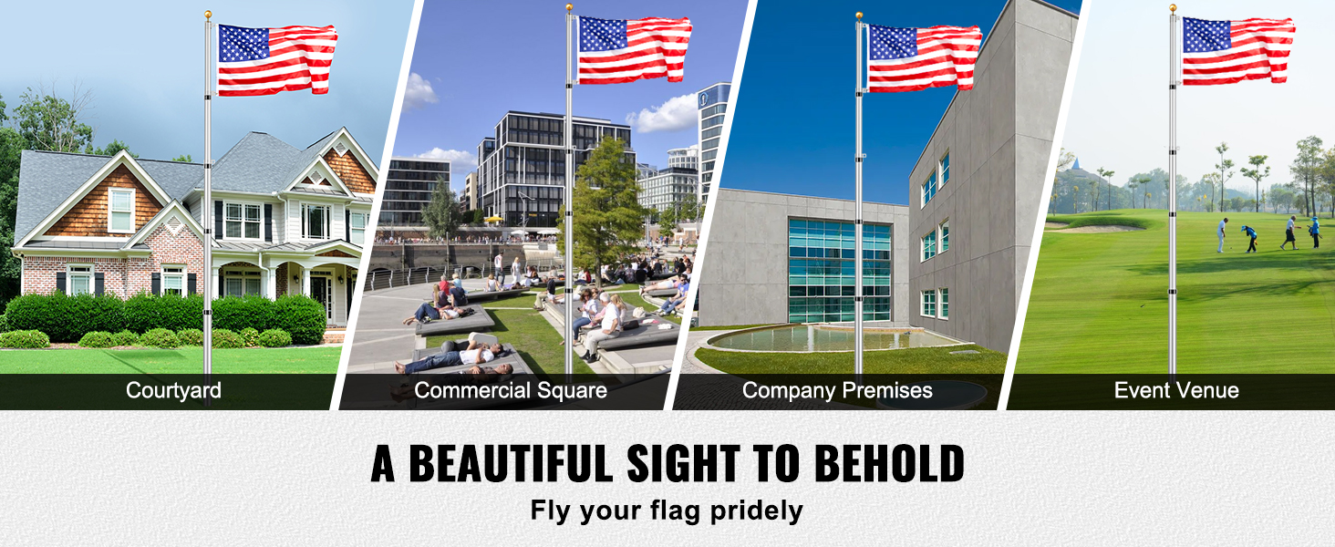 telescoping flag poles