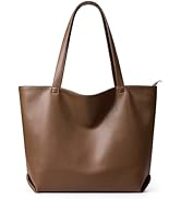 WLLWOO Soft Vegan Leather Tote Bag for Women Large Casual Hobo Handbags Zipper Shoulder Work Dail...