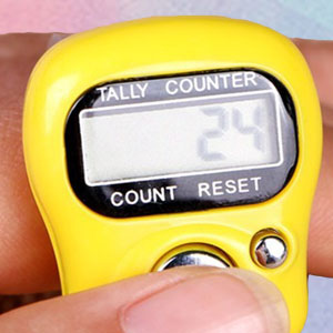 Electronic Finger Counter, Mini LCD Digital Display Hand Tally Counter Number Count Clicker