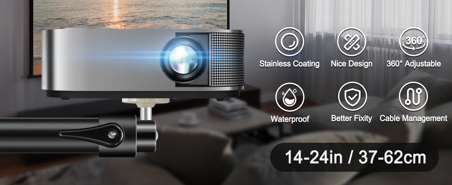 Projector mount extendable