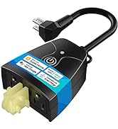 meross Outdoor Smart Plug Compatible with Apple HomeKit, Siri, Alexa, Google Assistant and SmartT...