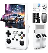Rhesusco R36MAX Retro Video Game Console - Support 22000+Classic Games,128G TF Card,Portable Cons...