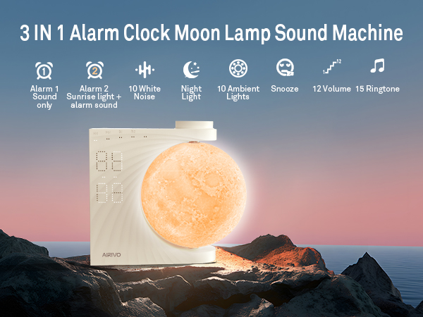 alarm clock moon light for phone