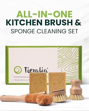 Tieralia All-in-one kitchen brush &amp; sponge cleaning set 