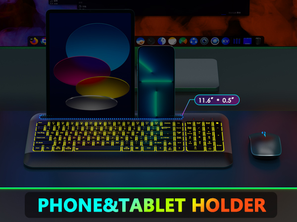 Backlit wireless keyboard